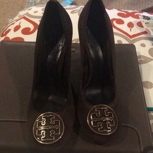 Tory Burch wedges in brown